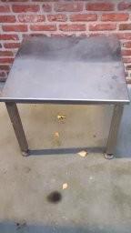 inox tafel en inox kar , pvc kar merk rea (3 verschillenden), Zakelijke goederen, Horeca | Keukenapparatuur, Gebruikt, Ophalen