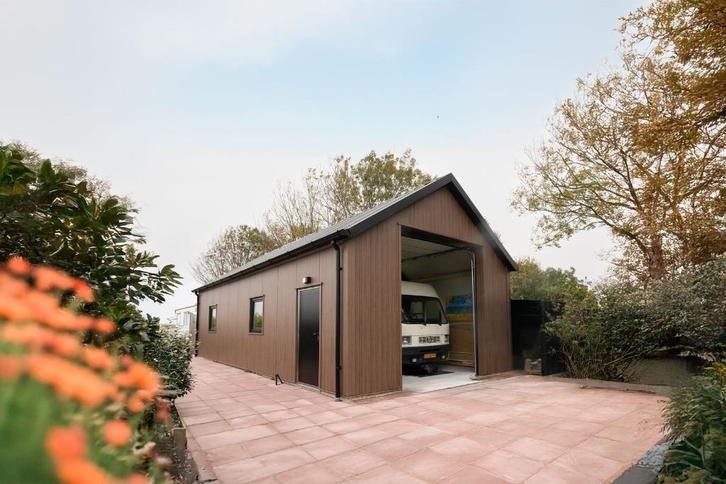 Te koop, Geïsoleerde schuur, Schuur, Stalen spanten, Bricolage & Construction, Métaux, Neuf, Fer, Envoi