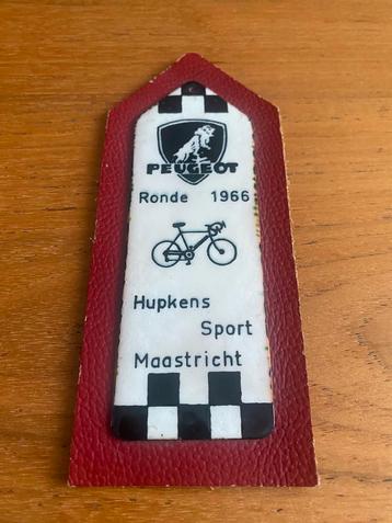 1966 Emaille zeldzaam Peugeot Ronde Wielersport Bordje.