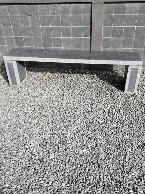 Bancs en vrai pierre bleue belge, Tuin en Terras, Tuintafels, Zo goed als nieuw, Ophalen