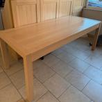 Stevige tafel 200(+)x90cm met hoogte 62-70cm, Huis en Inrichting, Tafels | Eettafels, Ophalen, Gebruikt, Eikenhout, 200 cm of meer