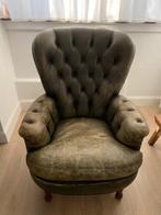 Lederen fauteuil, Ophalen, Gebruikt, 50 tot 75 cm, Leer
