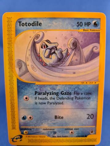 Totodile 135/165 - Expedition Base Set beschikbaar voor biedingen