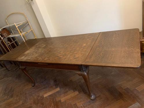 Eetkamertafel met 2 verlengstukken, Huis en Inrichting, Tafels | Eettafels, Gebruikt, 50 tot 100 cm, 200 cm of meer, Vijf personen of meer