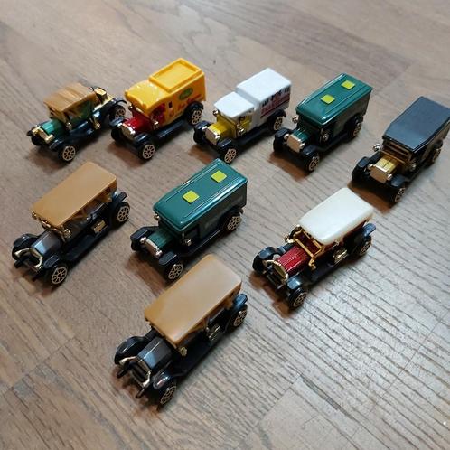 9 old timers verzameling benzinepomp Chevron / Seca, Hobby en Vrije tijd, Modelauto's | Overige schalen, Zo goed als nieuw, Ophalen of Verzenden