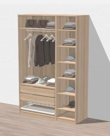 Armoire dressing Pax Ikea 150x58x236cm 3 Portes Meraker