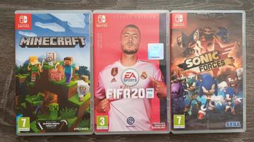 3 Nintendo Switch spelletjes  beschikbaar voor biedingen