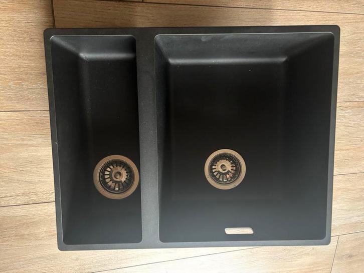 Dubbele wasbak nieuwstaat, Maison & Meubles, Cuisine | Éléments de cuisine, Comme neuf, Enlèvement