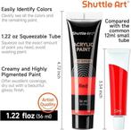 Acrylverf | 33 kleuren | 36ml | Nieuw, Hobby en Vrije tijd, Shuttle art, -, Verzenden, -