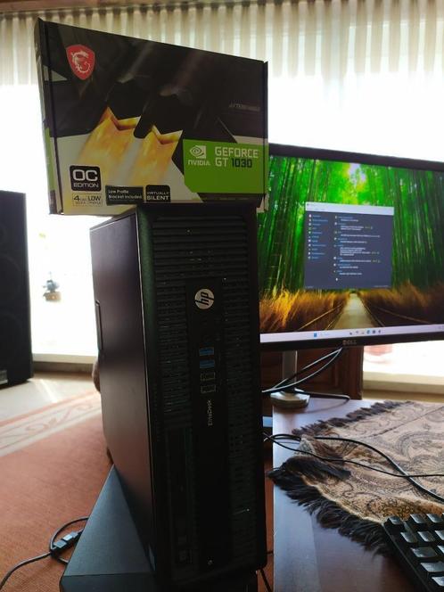 Hp i5 computer met nieuwe videokaart windows 11 en office, Computers en Software, Desktop Pc's, Zo goed als nieuw, 3 tot 4 Ghz
