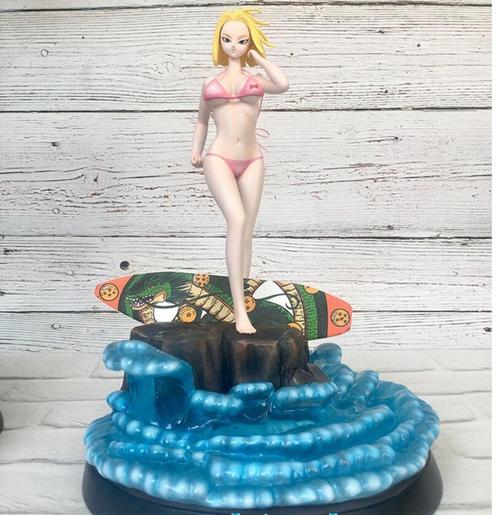 Statue android N18 (C18) sexy résine dragon ball Z, Collections, Statues & Figurines, Neuf, Humain, Enlèvement ou Envoi