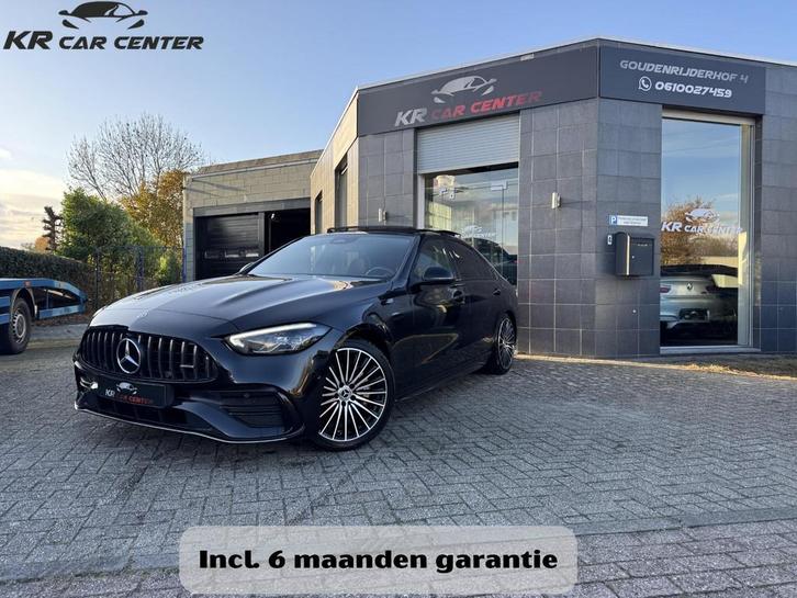 Mercedes-Benz C-klasse 200 AMG PANO-CARBON-TREKHAAK, Auto's, Mercedes-Benz, Bedrijf, Te koop, C-Klasse, ABS, Achteruitrijcamera