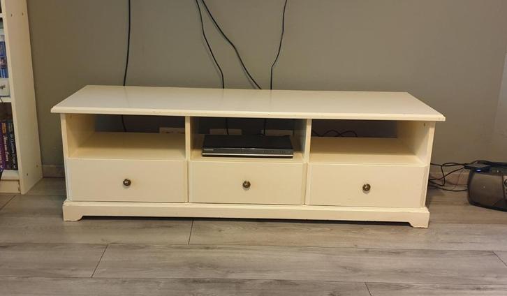TV kast wit, Huis en Inrichting, Kasten |Televisiemeubels, Gebruikt, Minder dan 100 cm, 100 tot 150 cm, 50 tot 75 cm, Ophalen