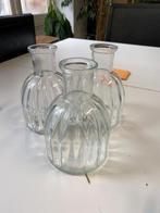 Lot de vases, Huis en Inrichting, Woonaccessoires | Vazen, Minder dan 50 cm, Glas, Wit, Zo goed als nieuw