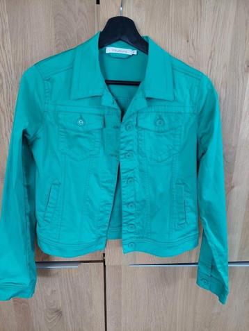Groen jasje mt 36/38, Kleding | Dames, Jasjes, Kostuums en Pakken, Ophalen of Verzenden, Zo goed als nieuw, Jasje, Maat 36 (S)