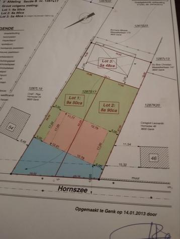 Project gronden te koop in rustige omgeving in Genk beschikbaar voor biedingen