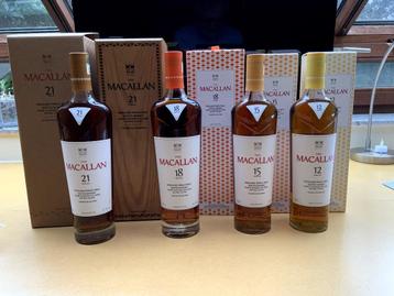 MACALLAN COLOUR COLLECTION - 12/15/18/21 YEARS beschikbaar voor biedingen