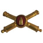 US Army - Coastal Artillery Officer - kraagkenteken, Ophalen of Verzenden, Landmacht, Embleem of Badge