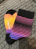 1 paar sokken happy socks gestreept 35 - 38, Kleding | Dames, Sokken en Kousen, Ophalen of Verzenden, Zo goed als nieuw