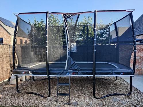 EXIT PeakPro professionele trampoline 244x427 cm, Kinderen en Baby's, Speelgoed | Buiten | Trampolines, Zo goed als nieuw, Ophalen