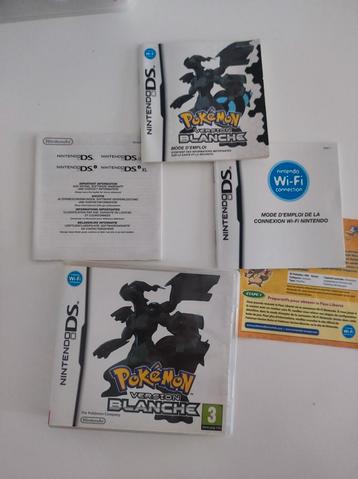 Pokemon version blanche pour Nintendo ds 2ds et 3ds disponible aux enchères