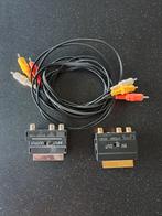 Adaptateur SCART + câble vidéo S et audio 1,5 m, Comme neuf, Moins de 2 mètres, Câble péritel, Enlèvement ou Envoi