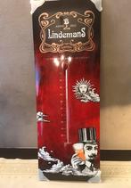 Lindemans emaille reclamebord thermometer, Nieuw, Reclamebord, Ophalen of Verzenden