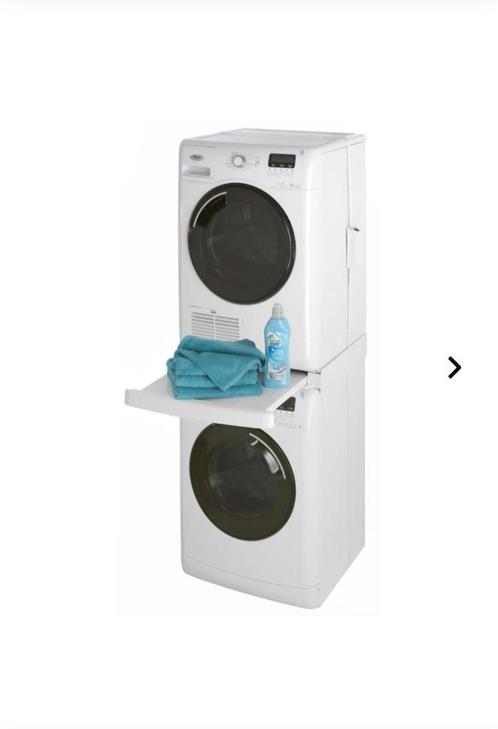 Kit d'empilage WPRO pour machine à laver avec tiroir, Electroménager, Lave-linge, Utilisé, Enlèvement
