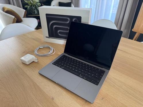 MacBook Pro 14 (M3, 512GB, 8GB, Gris Sidéral, Garantie), Computers en Software, Apple Macbooks, Zo goed als nieuw, MacBook Pro