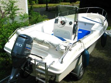 boot, Watersport en Boten, Motorboten en Motorjachten, Ophalen, Gebruikt, 50 pk of meer, Tot 6 meter