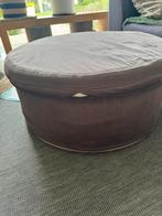 Grote poef met opbergvak 80 cm, Huis en Inrichting, Ophalen, Gebruikt, Stof