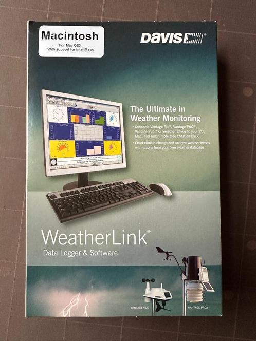 Mac Weatherlink data logger en software 6520, TV, Hi-fi & Vidéo, Stations météorologiques & Baromètres, Comme neuf, Station météo