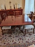 Engelse antieke eetkamer- en salontafel + stoelen, Antiek en Kunst, Ophalen