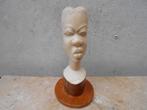 meisjes buste -gesculpteerd-AFRIKA -CONGO  1940, Antiek en Kunst, Ophalen of Verzenden