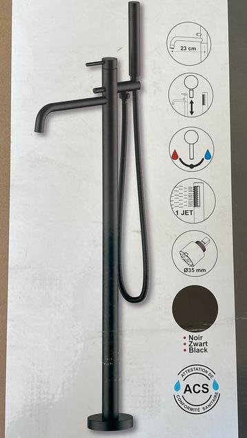 Mitigeur bain/douche NEUF hors sol noir mat Avery ALLIBERT, Enlèvement, Neuf, Baignoire