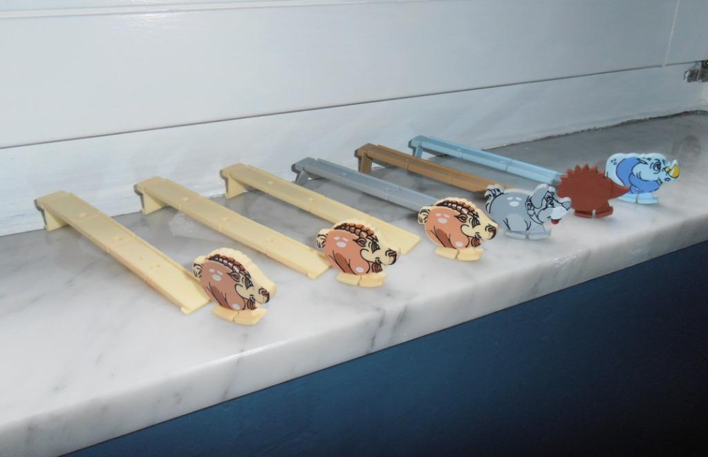 Figurines "Animaux sur balancelle" – KINDER/FERRERO (1999), Enlèvement ou Envoi, Utilisé, Numéros K