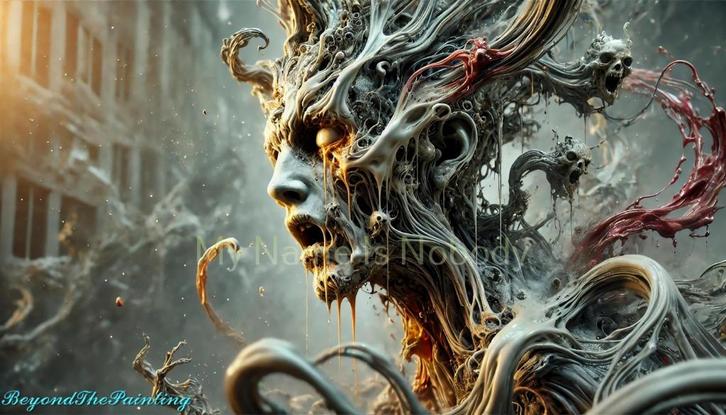 Screams of the demon - Diamond Painting of Puzzel, Hobby en Vrije tijd, Overige Hobby en Vrije tijd, Nieuw, Verzenden
