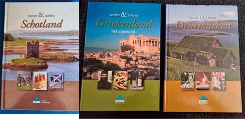 3 x Toeren en tafelen: Schotland, Griekenland en Denemarken, Livres, Guides touristiques, Utilisé, Guide ou Livre de voyage, Europe