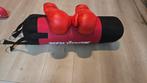 Boxzak met bokshandschoenen, Sport en Fitness, Boksen, Ophalen, Zo goed als nieuw, Bokshandschoenen