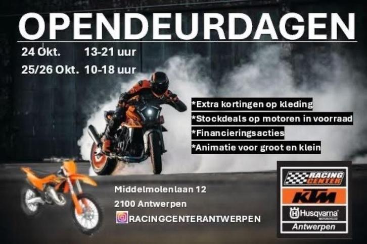 Opendeurdag Racing Center kortingen op kleding en motoren, Motoren, Motoren | KTM, Bedrijf, Ophalen