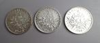3*5 francs 1966.67.68 argent qualité, Timbres & Monnaies, Enlèvement ou Envoi, Monnaie en vrac, Argent, France