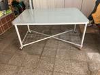 Bureau tafel Ikea met veiligheidsglas mooie staat, Huis en Inrichting, Bureaus, Ophalen, Bureau