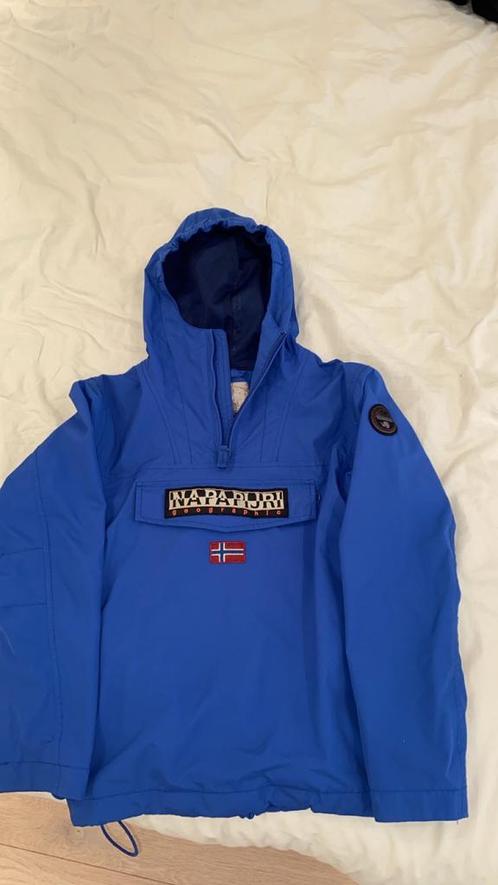 Napapijri Rainforest Winterjas - Blauw - Maat 152/12 jaar, Kleding | Heren, Jassen | Zomer, Gedragen, Overige maten, Blauw, Ophalen of Verzenden