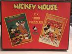 Verpakking met 2 legpuzzels van Micky Mouse nieuwstaat, Hobby en Vrije tijd, 500 t/m 1500 stukjes, Legpuzzel, Zo goed als nieuw
