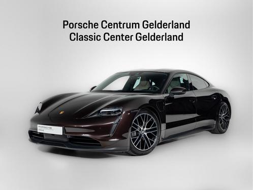 Porsche Taycan, Auto's, Porsche, Bedrijf, Lederen bekleding, Metaalkleur, Zetelverwarming, Elektrisch, Stadsauto, Automaat, Bruin