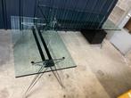 Tweedelig FOSAM Glazen design bureau, Huis en Inrichting, Bureaus, Ophalen, Zo goed als nieuw, Bureau