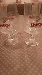 4 Hapkin bierglazen., Verzamelen, Biermerken, Ophalen, Zo goed als nieuw