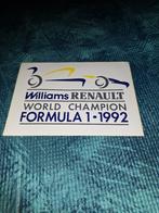 Sticker Renault Williams F1, Verzenden