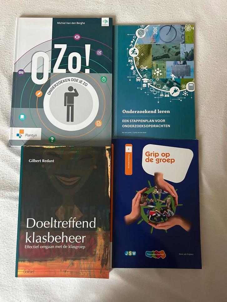 4 boeken te kopen-> studies leerkracht lager onderwijs, Boeken, Schoolboeken, Zo goed als nieuw, Ophalen