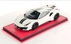 Ferrari 488 Pista Bianco Avus 1/18 MR, Ophalen of Verzenden, Zo goed als nieuw, Auto, Overige merken